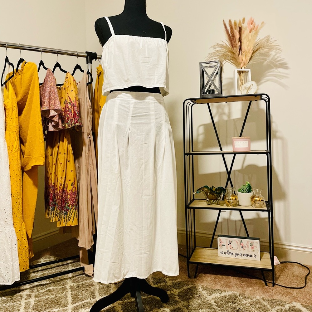 2 piece sexy innocently white